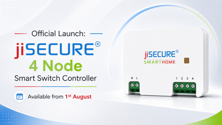 Official Launch: jiSECURE 4 Node Smart Switch Controller | Available from 1st August